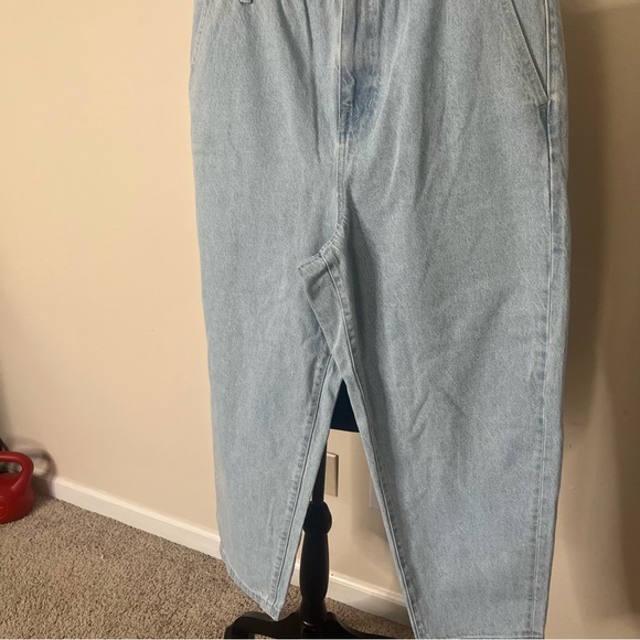 Madewell Women’s Pull On Balloon Jeans Brittany‎ Wash Tencel Denim Edition Sz L - Picture 8 of 14